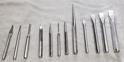 12 Piece Central Forge Highly Industrial Quality Chisel Set - Almost Brand New