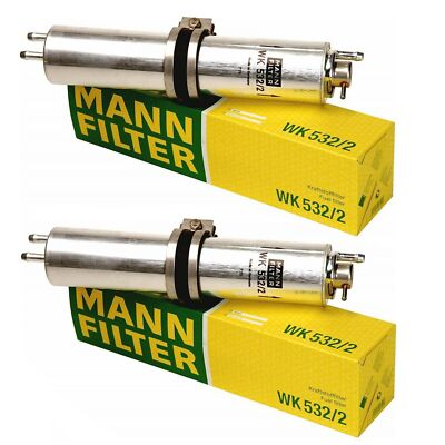 Pair Set of 2 Fuel Filters Mann WK 532/2 For BMW E65 E66 7-Series 4.4 4.8 V8