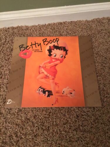 Vintage 2001 Betty Boop 16 Month Calendar - Afbeelding 1 van 2