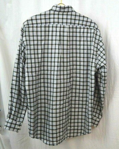 Faconnable France Men's Blue/Green Checkered Plaid Button Down Dress Shirt Sz M - Picture 2 of 2