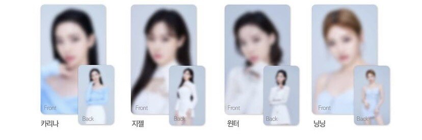 新品未開封 aespa Clio 4cut photos 2枚セット aespa X CLIO OFFICIAL GOODS PHOTOCARD PHOTO CARD SET SEALED