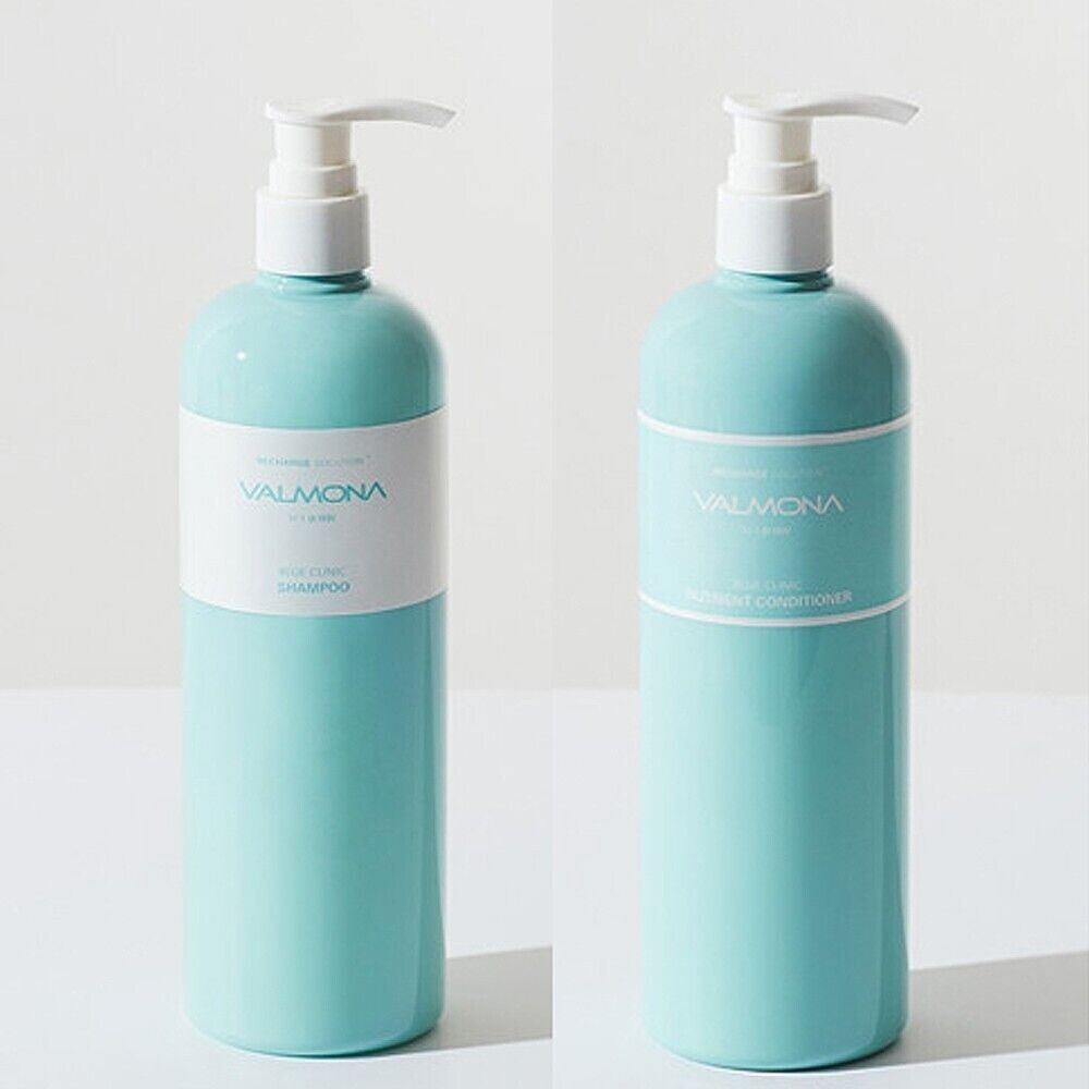 Valmona Recharge Solution Blue Clinic Shampoo Nutrient Conditioner 480ml Set