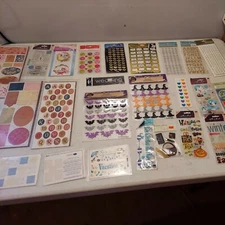 24 Packages Of Scrapbook Stickers 