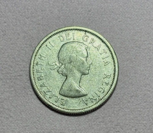 1964 Canada 25 Cents Elizabeth II - .800 Fine Silver - .1500 ASW - KM 52 - Nice