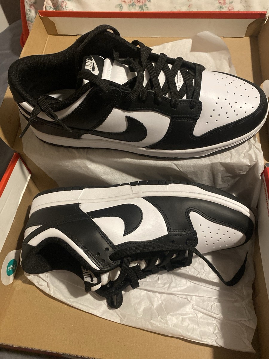 nike dunk low black white vinted