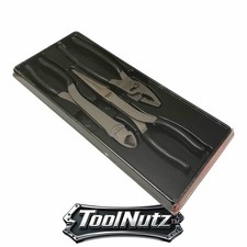 Snap-on Tools New Pl330acfbk Black 3 Piece Soft Grip Heavy-duty Pliers Set Usa
