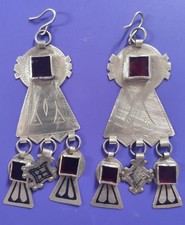 Morocco Maroc old berber earrings , antique jewelery ethnic tribal