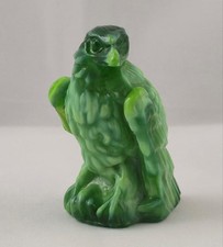 Boyd's Crystal Art Glass BERNIE the EAGLE #9 NILE GREEN 2-12-93 NOS