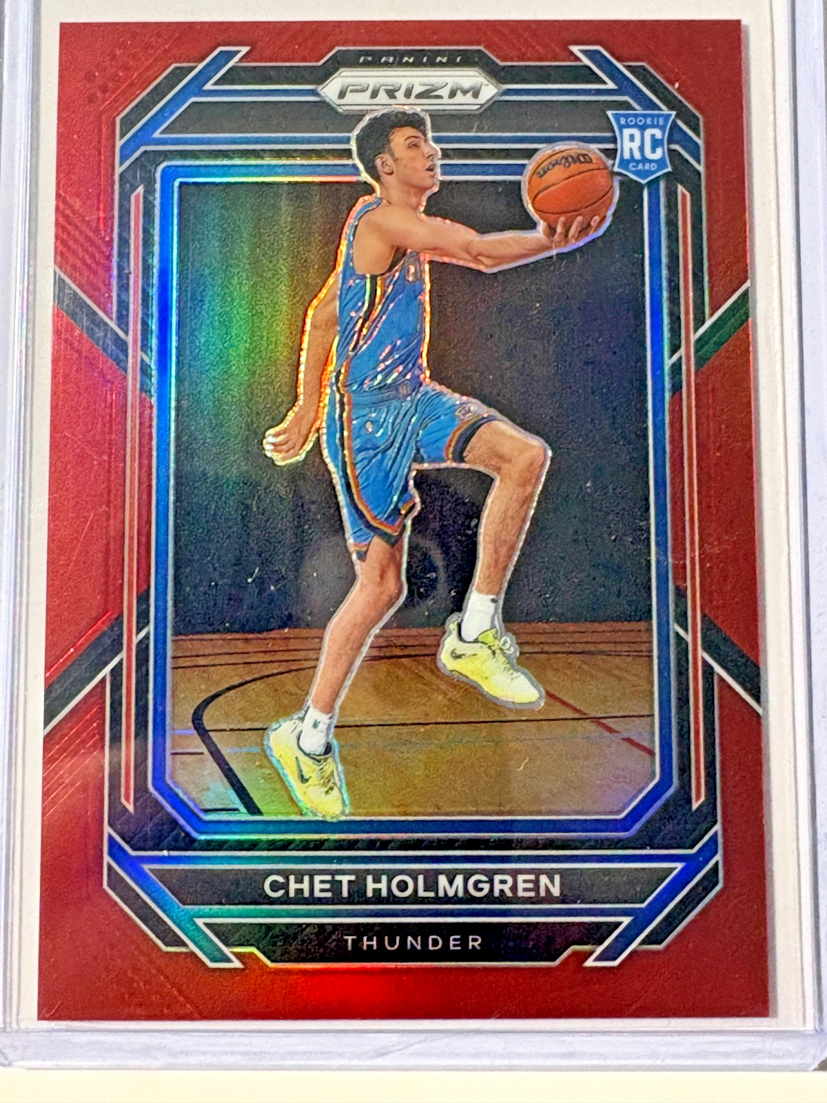 Chet Holmgren 2022-23 Panini Prizm Prizms Red #266 OKC Thunder (RC) 130/299