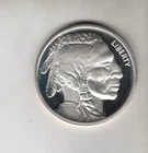 .999 FINE SILVER 1 TROY OZ SILVER ROUND UNITED STATES AMERICA BUFFALO