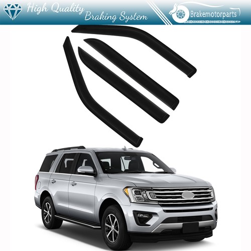 Black Window Deflector Visor For Ford Expedition 1997-2017 & Lincoln Navigator 1998-17
