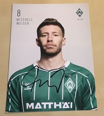 Mitchell Weiser Orig. Signierte Autogrammkarte Werder Bremen Autogramm 25/26 #26