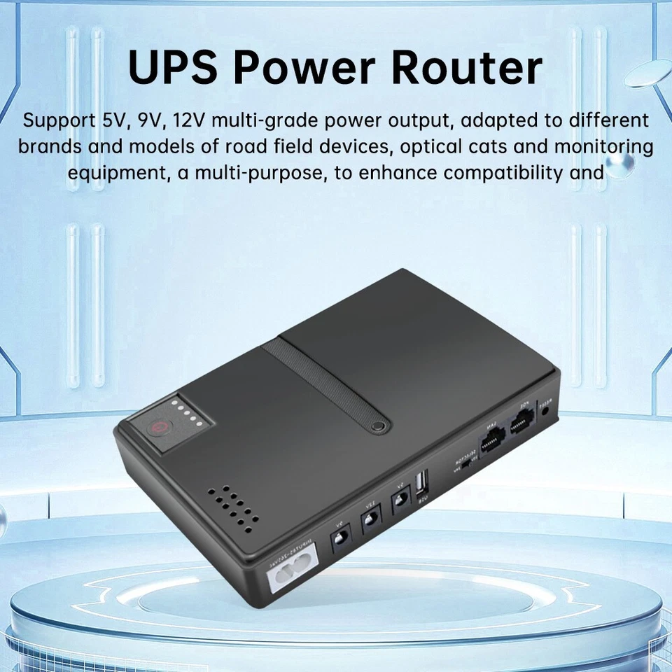 DC Backup UPS Power Router Power Adapter 1018L Uninterruptible Power Supply - Image 3 of 4