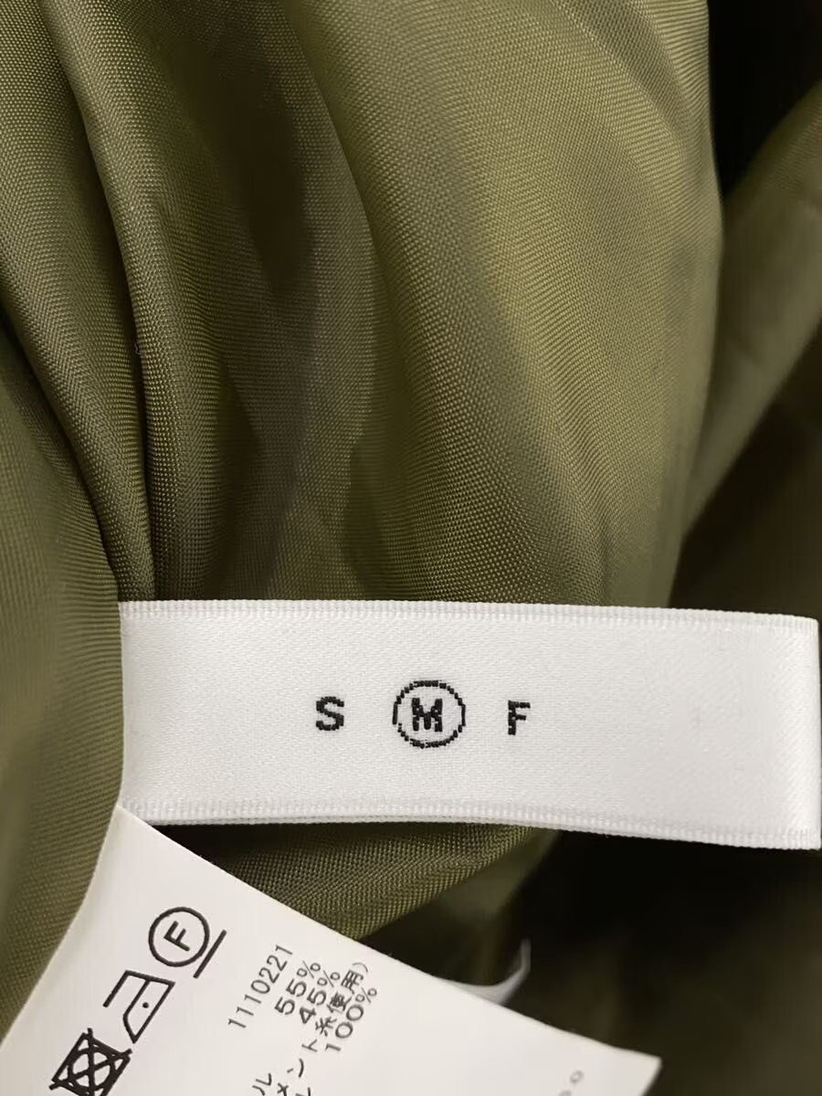 AMERI Long Skirt M Nylon KHK Allover Pattern 0122… - image 5