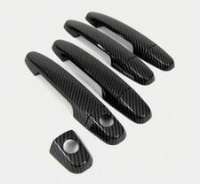 Abs Carbon Fiber Side Door Handle Covers Trims For 2003-2013 Toyota Corolla