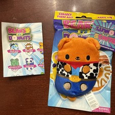 Bears VS Donuts Giddy-Up Bear 4" Bean Plush 077 2024 Unboxed