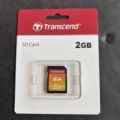 Transcend 2GB SD Secure Digital Memory Card TS2GSDC New Taiwan Retail Pack