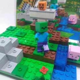 🔥LEGO Minecraft 21123 THE IRON GOLEM 100% COMPLETE w INSTRUCTIONS & MINIFIGURES