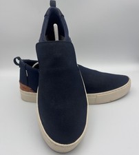 TOMS Men's Sz 11 Travel Lite 2.0 Slip-on Sneaker Navy Canvas Casual EUC