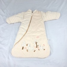 Ouyun Baby Sleep Sack 0-8 Months Zebra Print Cotton Sleepsuit Detachable Sleeves