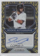 2021 Panini Prizm Rookie Auto Snakeskin Prizm 27/35 Derek Hill #RA-DH Auto he0