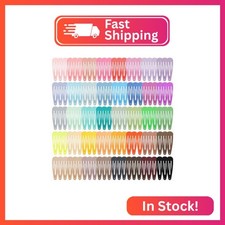 obeoby 120 Pcs 40 Colors Metal Snap Hair Clips, 2 Inch Hair Barrettes Hair Acces