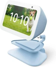 Echo Show 5 (3rd Gen) Adjustable Stand with USB-C Charging Port | Cloud Blue
