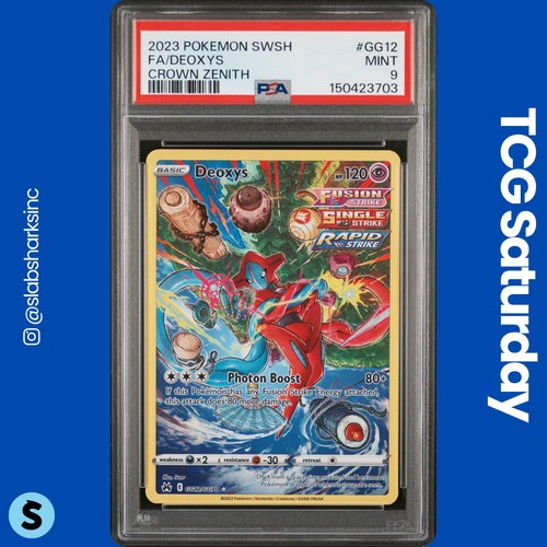 2023 POKEMON SWSH CROWN ZENITH #GG12/GG70 DEOXYS GALARIAN GALLERY PSA 9