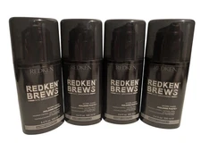 4 Redken Brews Work Hard Molding Paste 3.4oz / 100ml New Hair Care Styling Paste