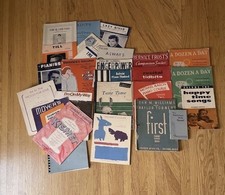 Lot Of 10 Vintage Piano Books Plus Sheet Music - Mixed Era Genre Ephemera