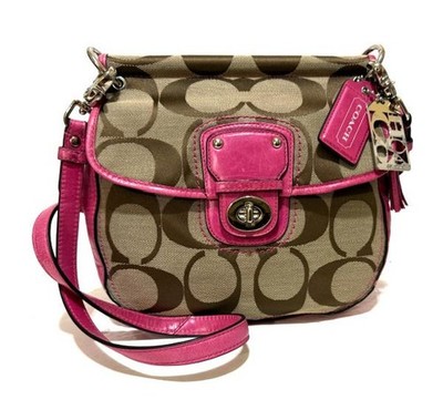 【USED】COACHコーチWilla pump スタッズアクセント 24.0 NEW COACH LTD ED 70th ANNIVERSARY ICONIC LEGACY POPPY WILLIS