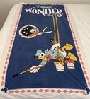 Rare vintage 59x30" Disney Wonder Cruise Line Donald Duck Cotton Beach Towel