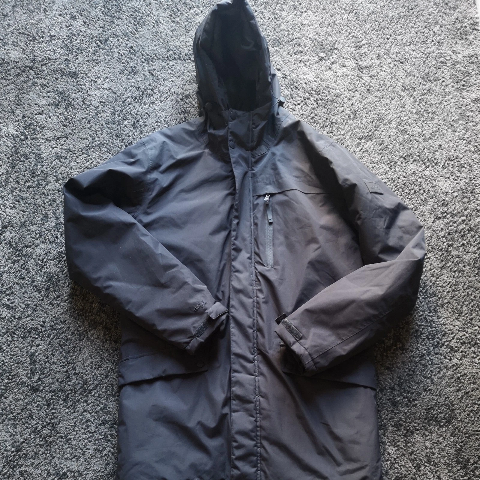 Regatta Mens Longer Length Padded Coat Size Small In black