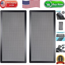 Ultra Fine Mesh PC Case Dust Cover Grills 280mm x 140mm - Noise Reduction, 2 Pcs