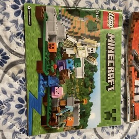 Lot Of 3 Lego Instruction Manuals - Minecraft & Ninjago -  21123. 21145. 9441