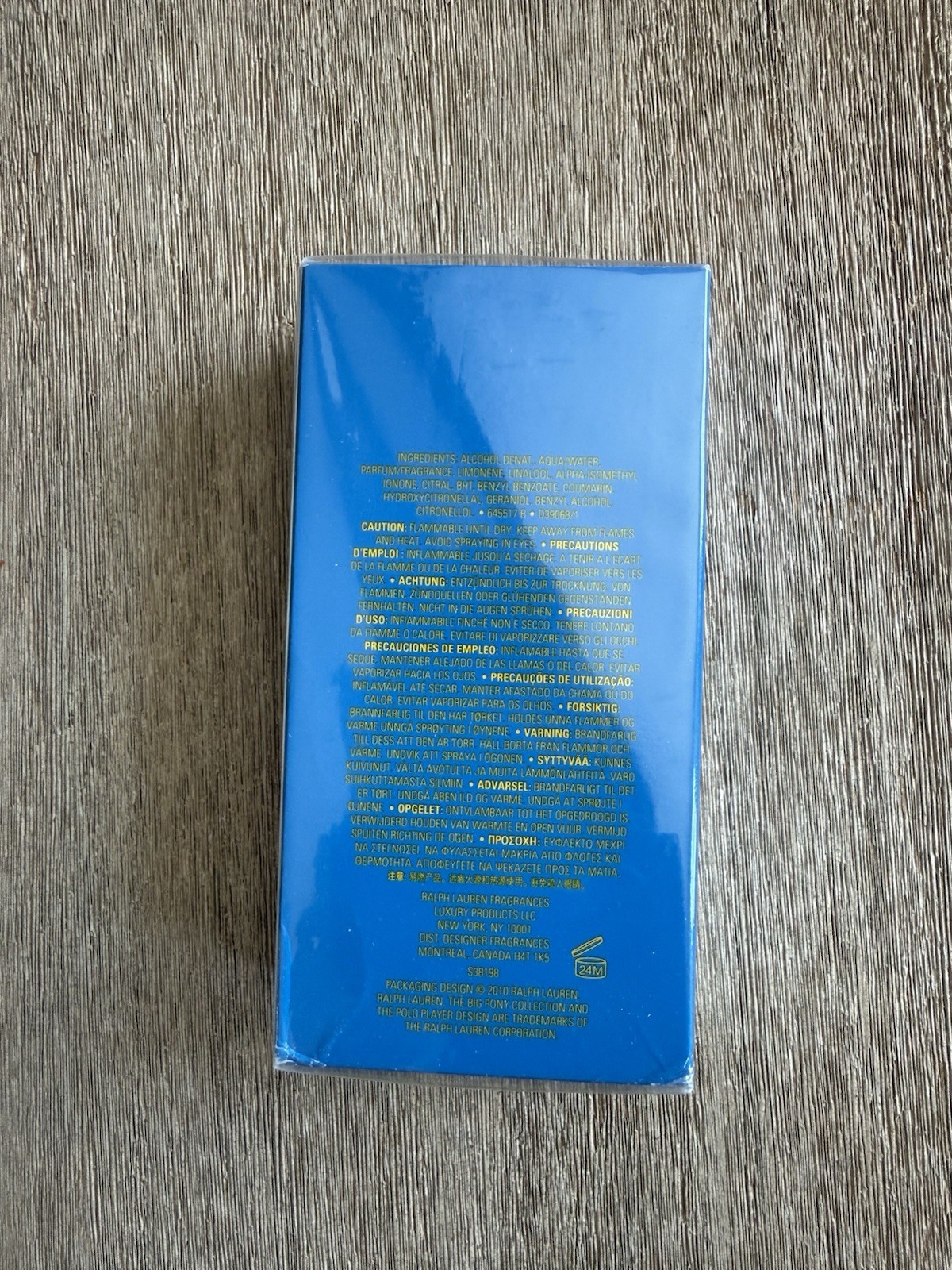 Polo Big Pony #1 (Blue) by Ralph Lauren men EDT 3.4 oz 100mL New In Box!! thumbnail 2