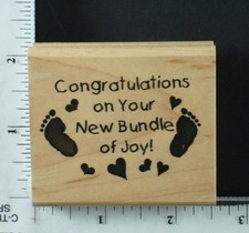 Rubber stamp, GREETINGS 4C