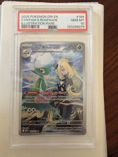 Pokémon TCG Sv10 Destined Rivals Cynthia's Roserade 184/182 PSA 10 IR Holo