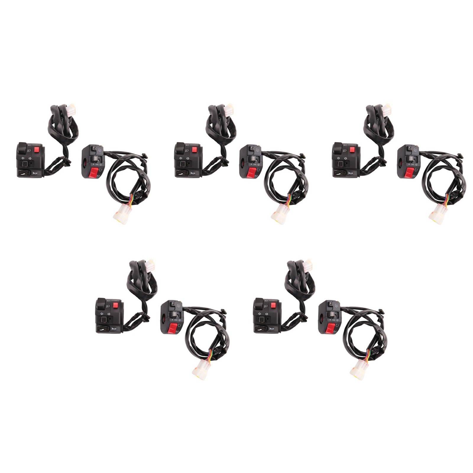 10X 7/8 22Mm Atv Motorrad Lenker Steuerschalter Rechts FüR Hupenknopf4926-image
