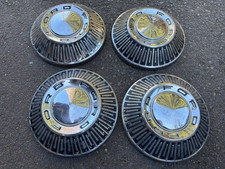 1965 Ford Galaxie 15 Hubcaps Oem - Full Set Of 4 - 10.5