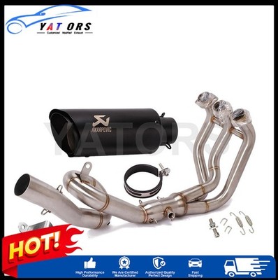 For Yamaha MT-09 FZ09 2014-2023 Exhaust System Header Link Pipe Slip On Muffler
