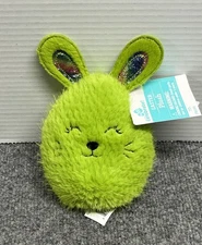 Way To Celebrate Small Oval Bunny 7" Plush Green