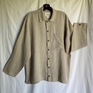 FLAX by Jeanne Engelhart リネン シャツジャケット 羽織 FLAX リネン 