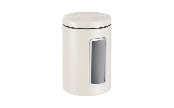 Wesco Vorratsdose 2L Sand Matt Metall Luftdicht Mit Sichtfenster-image
