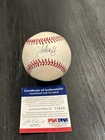JOHN SMOLTZ SIGNED AUTOGRAPHED OML BASEBALL PSA DNA HOF