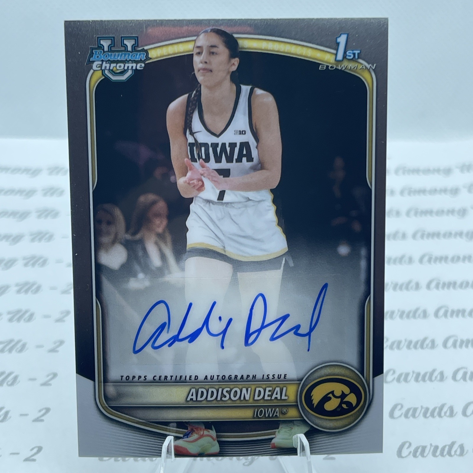 ADDISON DEAL RC 2025-26 1ST BOWMAN CHROME AUTO CPA-AE Iowa