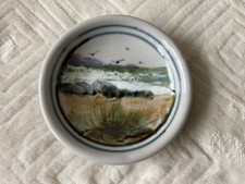 HIGHLAND STONEWARE hand painted pin dish 11 cms
