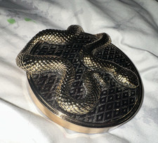 Bath  Body Works Wicked Vanilla Woods 3-Wick Candle Snake Lid