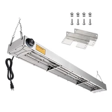 WeChef 43" 1100W Electric Strip Heater Food Warmer Stainless Steel Heating Lamp