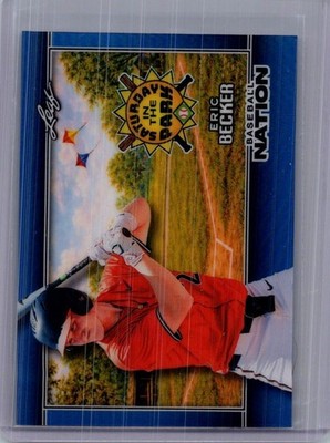 Eric Becker 2026 Leaf Baseball Nation 1/1 Pre Production Proof
